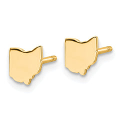14KY Ohio State Earrings