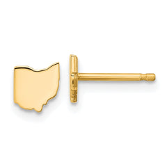 14KY Ohio State Earrings