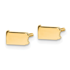 14KY Pennsylvania State Earrings