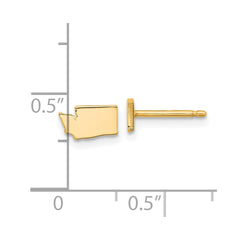 14KY Washington State Earrings