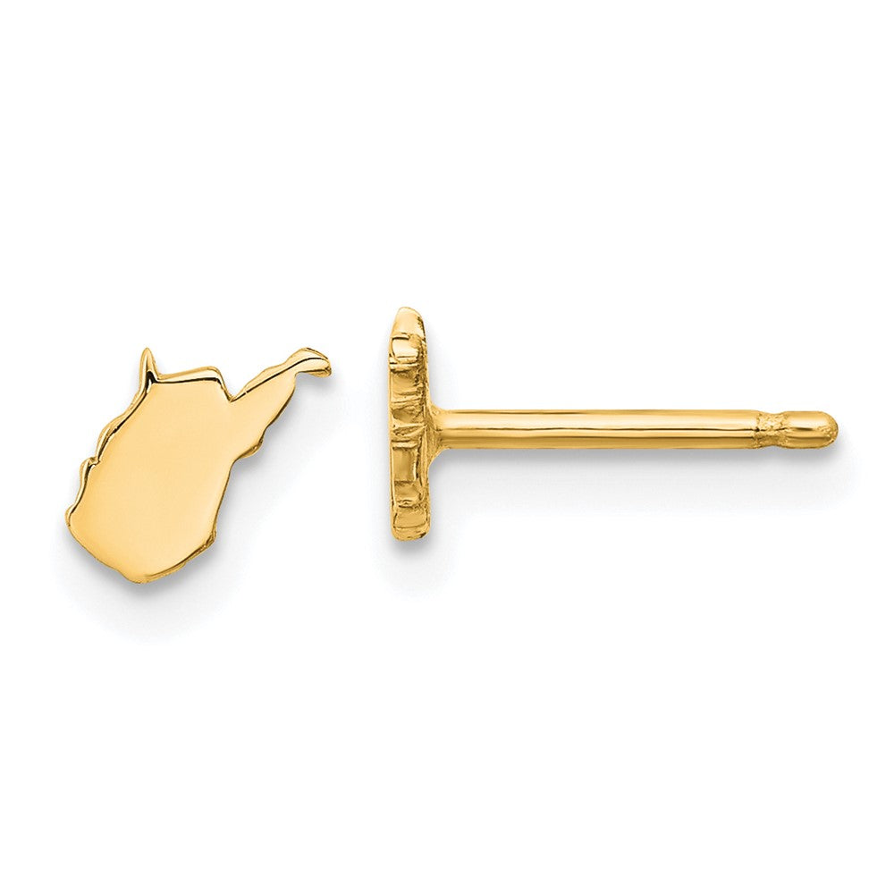 14KY West Virginia State Earrings