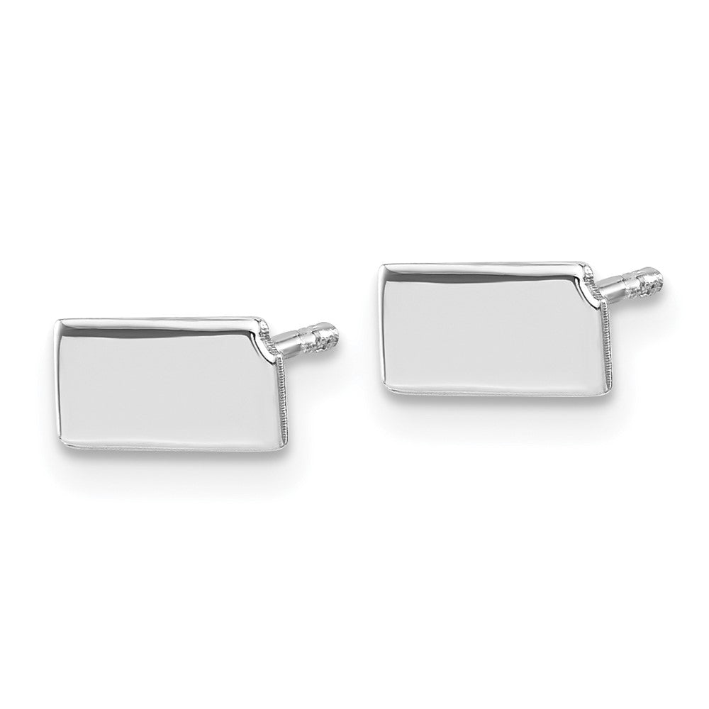 14KW Kansas State Earrings