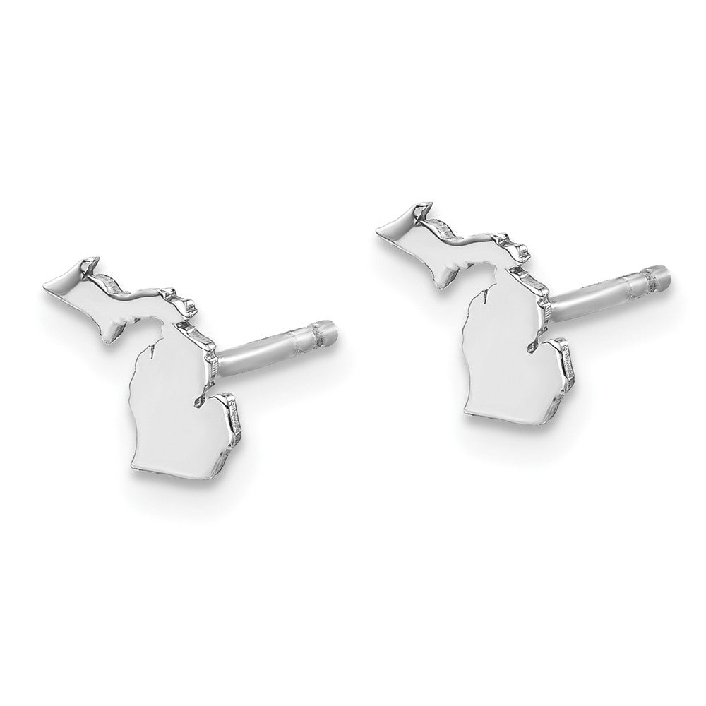 14KW Michigan State Earrings