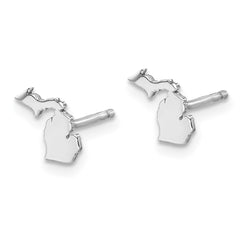 14KW Michigan State Earrings