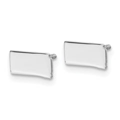 14KW North Dakota State Earrings