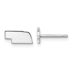 14KW Nebraska State Earrings