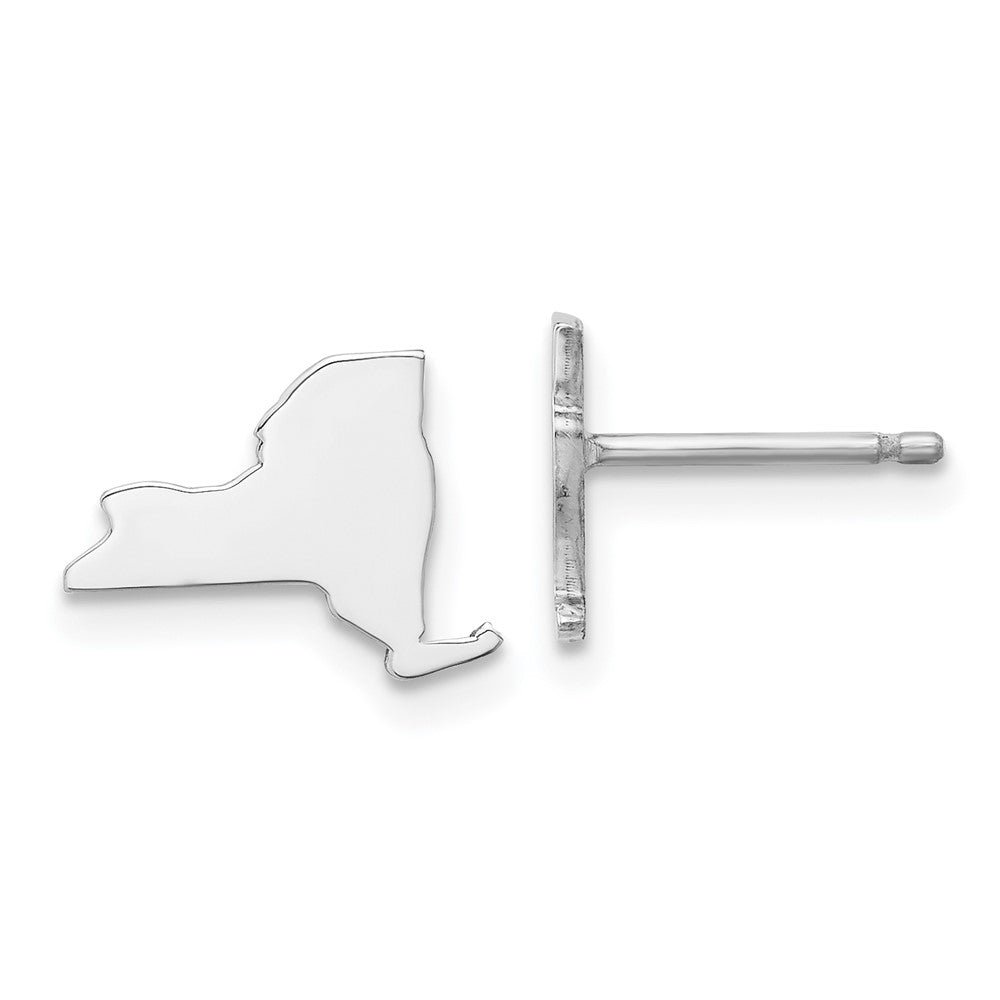 14KW New York State Earrings