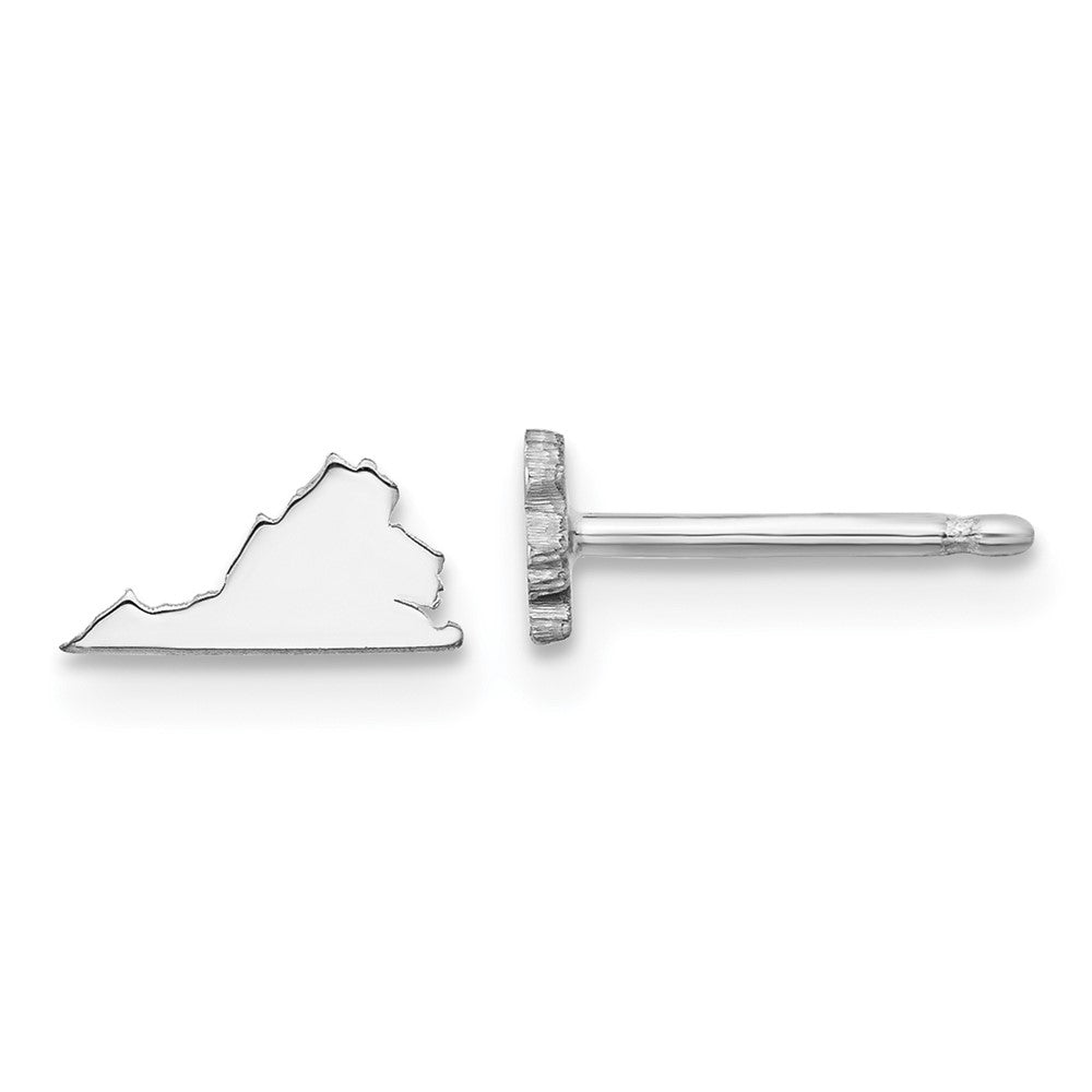 14KW Virginia State Earrings