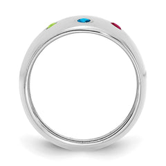 14KW 5 Birthstone Personalized Cigar Ring