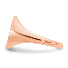 Sterling Silver/Rose-plated with Epoxy Monogram Ring - 2