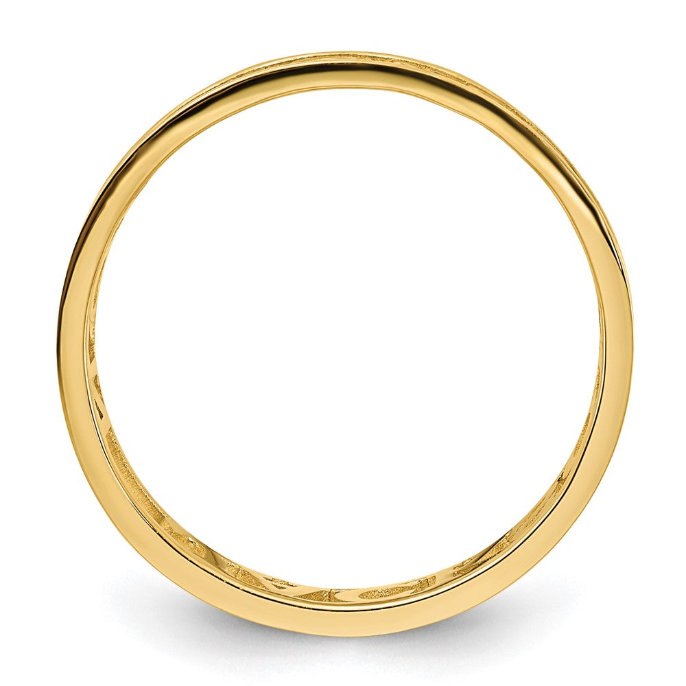 14k Yellow Gold Cut-out Name Ring