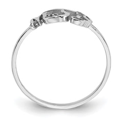 10k White Gold Monogram Ring - 2