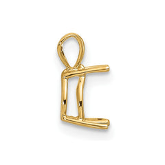 14k 7x5mm Pear Pendant Mounting