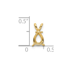 14k 7x5mm Pear Pendant Mounting