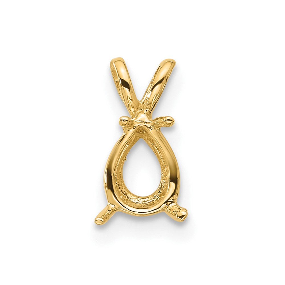 14k 7x5mm Pear Pendant Mounting