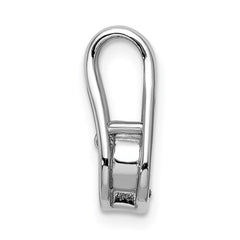 14k White Gold Holds 4.7mm Stone Teardrop-Shape Slide Mounting Fits up to 3mm Regular/6mm Fancy or Reversible Omega