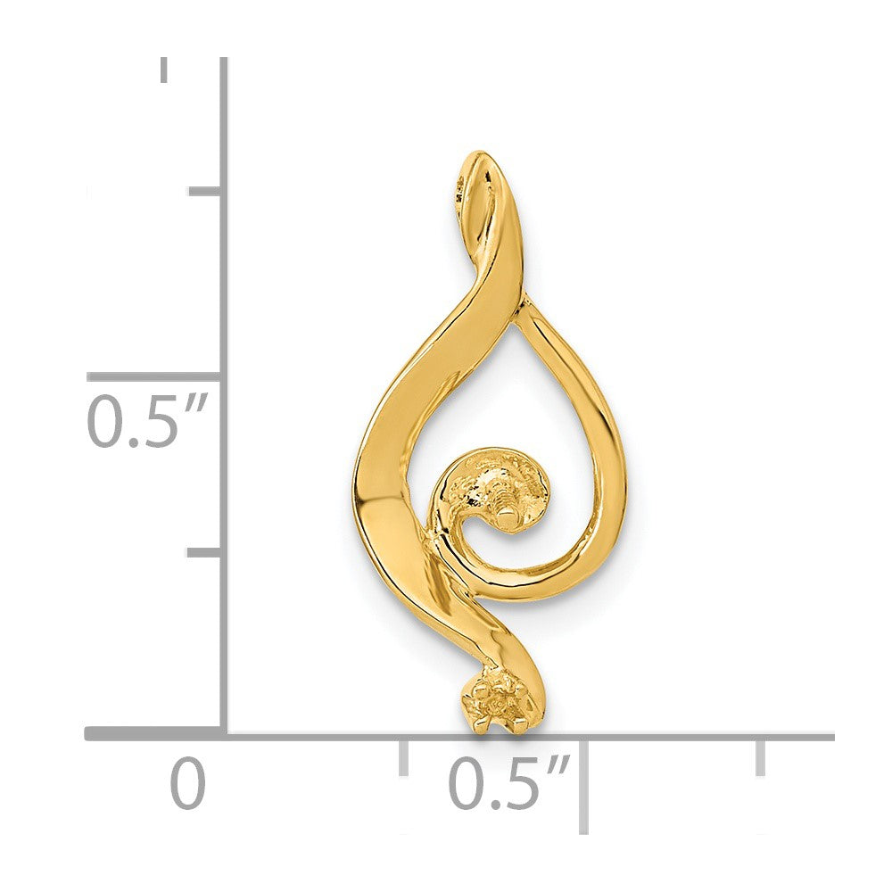 14k 5.5mm White Round Freshwater Cultured Pearl A Diamond Pendant