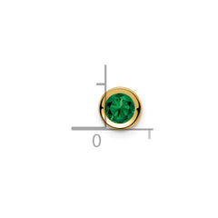 14k 5mm Mount St. Helens bezel pendant