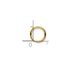 14k 6mm Round Bezel Pendant Mounting