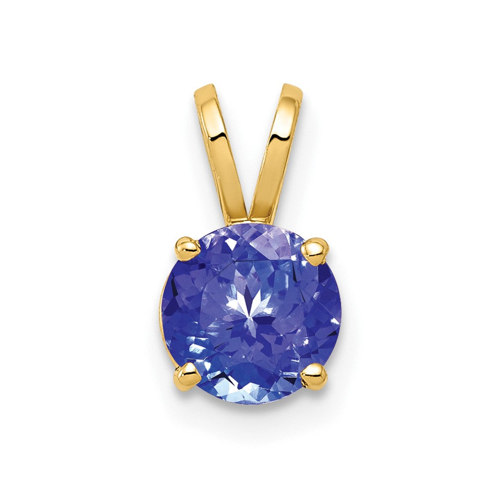 14k 6mm Tanzanite pendant