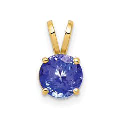 14k 6mm Tanzanite pendant