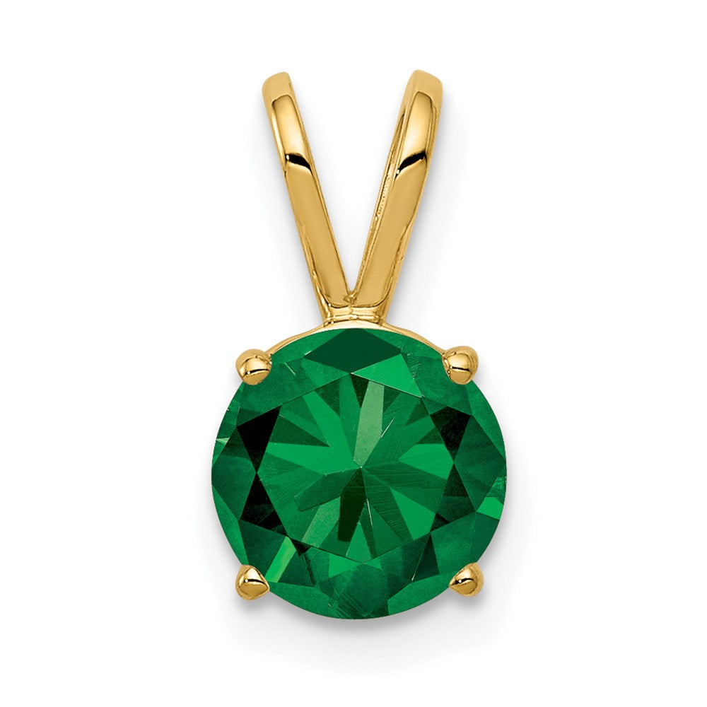 14k 7mm Mount St. Helens pendant