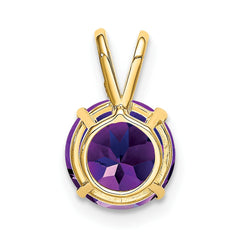14k 8mm Amethyst pendant