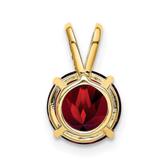 14k 8mm Garnet pendant