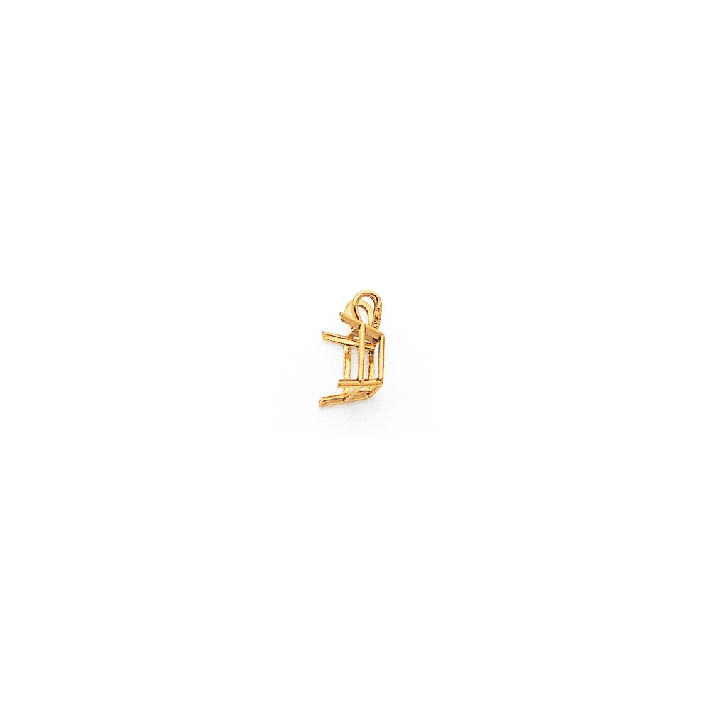 14k 8x6mm Emerald Cut Cubic Zirconia pendant