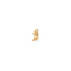14k 8x6mm Emerald Cut Cubic Zirconia pendant