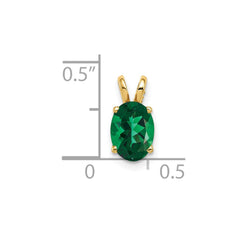 14k 8x6mm Oval Mount St. Helens pendant