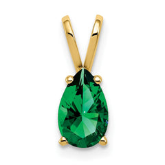 14k 8x5mm Pear Mount St. Helens pendant