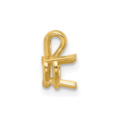 14k 5mm Heart Pendant Mounting