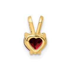 14k Garnet pendant - 2