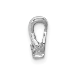 14k White Gold Complete 2.9mm AA Diamond Chain Slide