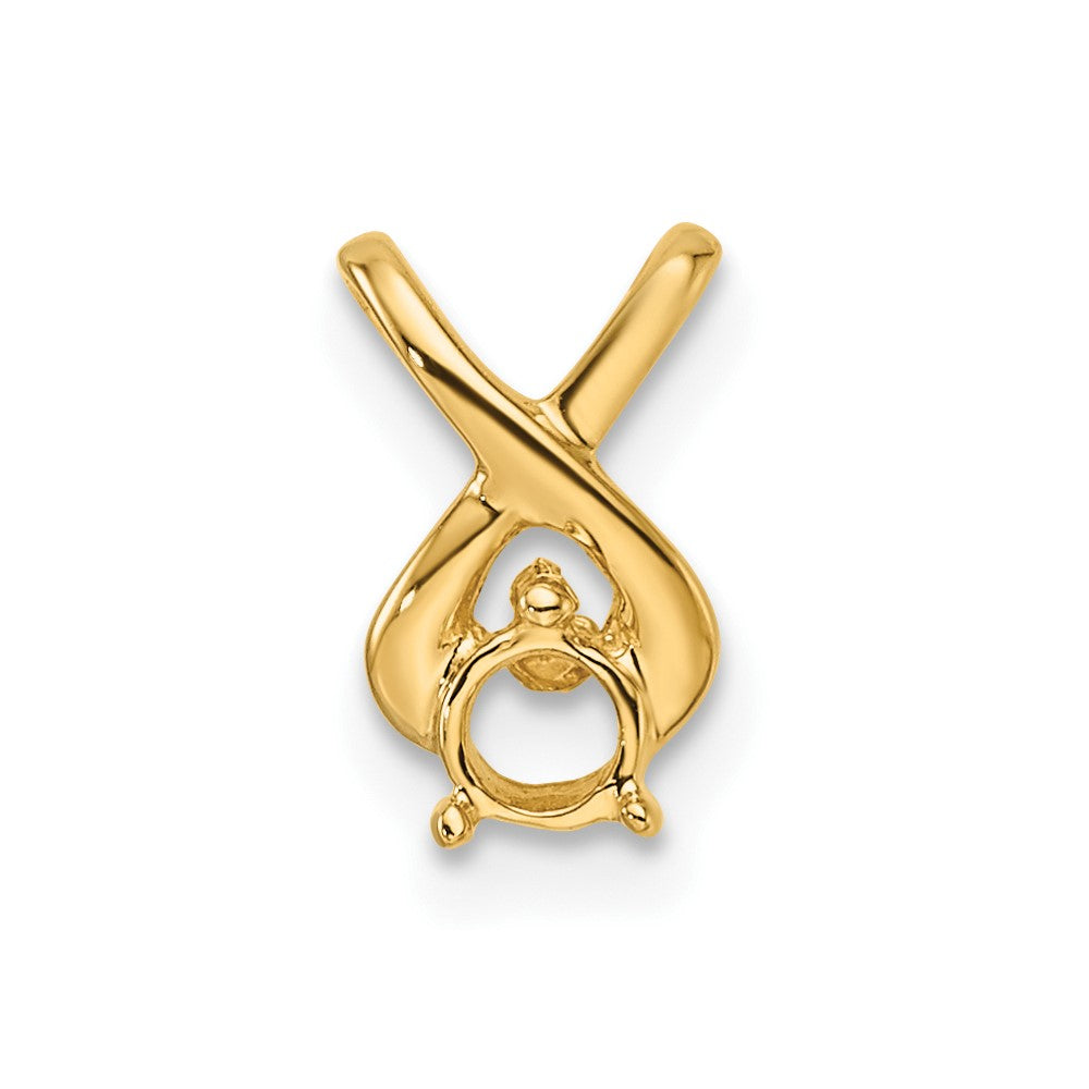 14k Holds 2.9mm Stone Chain Slide Mounting
