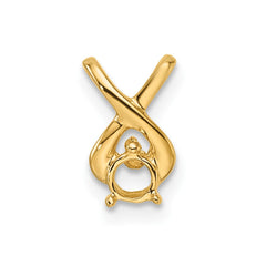 14k Holds 2.9mm Stone Chain Slide Mounting