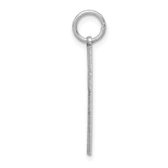 14K White Gold Laser Designed Cross Pendant - 5