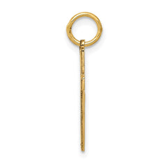 14K Laser Designed Cross Charm - 8