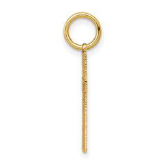 14K Laser Designed Cross Charm - 4