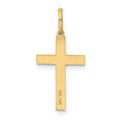 14K Laser Designed Cross Charm - 4
