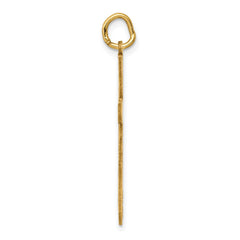 14K Laser Designed Cross Pendant - 8