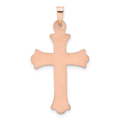 14k Two-tone Diamond Cross Pendant - 2