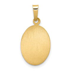 14k Polished and Satin St. Anthony Medal Hollow Pendant - 4