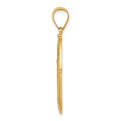 14k Polished and Satin St. Anthony Medal Hollow Pendant - 5
