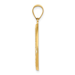 14k Polished and Satin St. Christopher Medal Hollow Pendant - 4