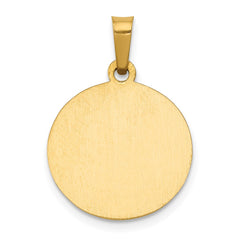 14k Polished and Satin St Gerard Medal Hollow Pendant - 2