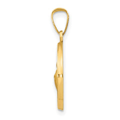 14k Polished and Satin St Jude Thaddeus Medal Hollow Pendant - 4