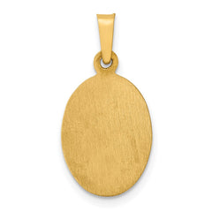 14k Polished and Satin St Jude Thaddeus Medal Hollow Pendant - 5