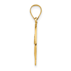 14k Polished and Satin St Paul Medal Hollow Pendant - 2
